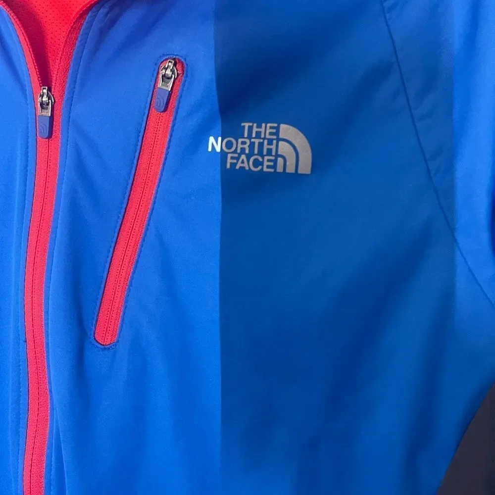The North Face flight series blue black red jacket, size small‎